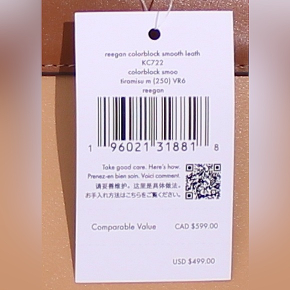 Kate Spade Reegan Colorblock Smooth Leather Satchel In Tiramisu Mousse - Picture 8 of 9